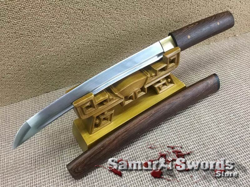 Tanto Knife 1060 Carbon Steel With Rosewood Saya