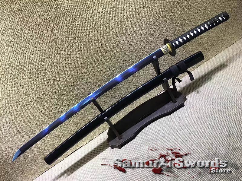 Full Tang Katana Clay Tempered T10 Steel Japanese Samurai Sword Battle Ready 