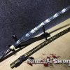 Samurai Katana Sword T10 Clay Tempered Steel With Black And Gold saya