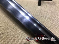 Samurai Katana Sword 1060 Carbon Steel With Red And Gold Saya
