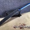 Naginata Blade T10 Clay Tempered Steel With Synthetic Leather Holsters Saya
