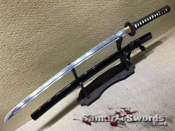 Samurai Katana sword 1060 Carbon Steel with Black Saya