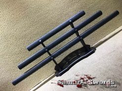 Samurai Sword Set 1060 Carbon Steel with Sparkle Black Hardwood Saya