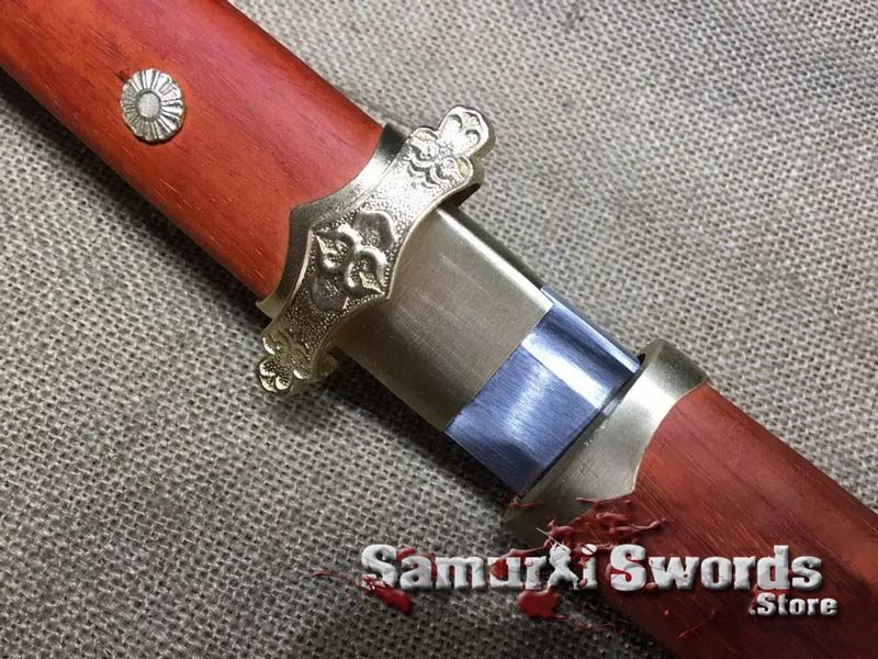 Tachi Sword 9260 Spring Steel With Redwood Saya