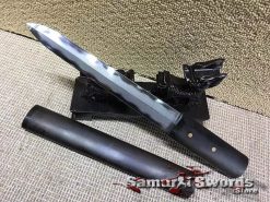 Tactical Tanto T10 Folded Clay Tempered Steel with High Quality Ebony Wood