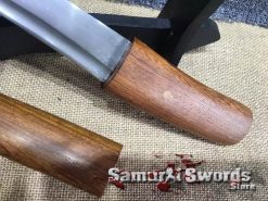 Tanto Knife 1095 Folded Steel With Rosewood Saya