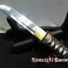 Tanto Knife T10 Folded Clay Tempered Steel With Black Saya