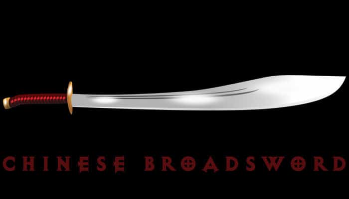 斬馬刀 High Quality Chinese Broadsword Sword Red Pattern Steel Sharp Blade #570 