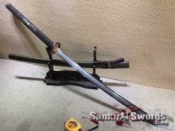 Samurai Nagamaki T10 Folded Clay Tempered Steel with Hadori Polish