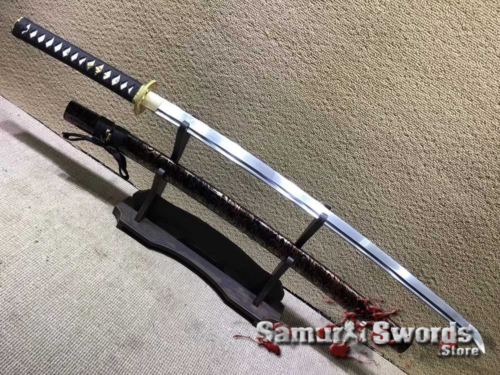 Details about   Full Tang Katana Spring Steel Japan Samurai Sword Sharp Handmade Rosewood Saya 