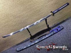 Japanese Katana T10 Clay Tempered Steel with Special Marble Pattern Saya