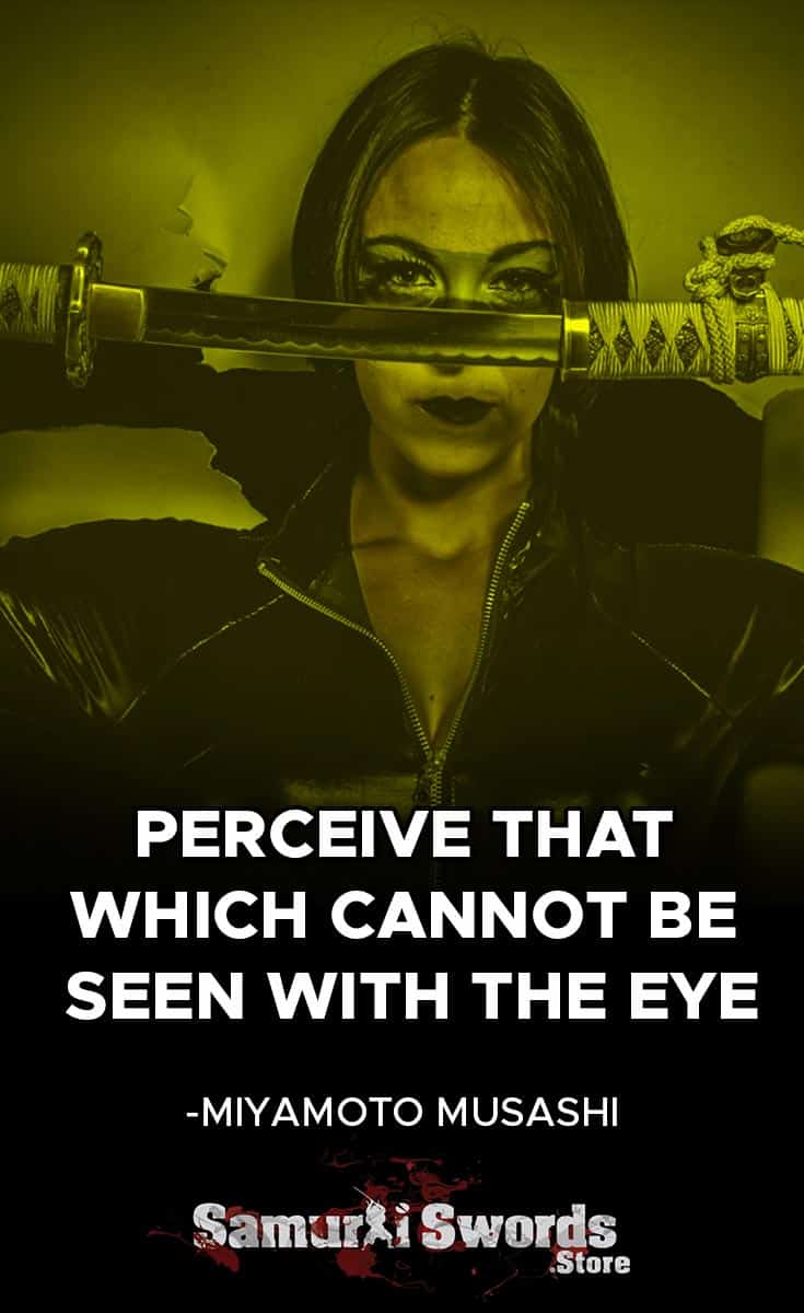 Perceive that which cannot be seen with the eye. - Miyamoto Musashi