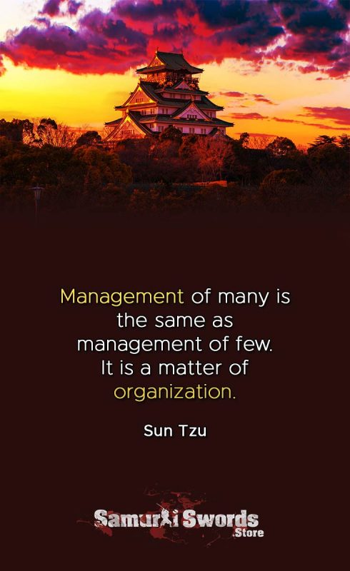 Management of many is the same as management of few. It is a matter of organization. - Sun Tzu
