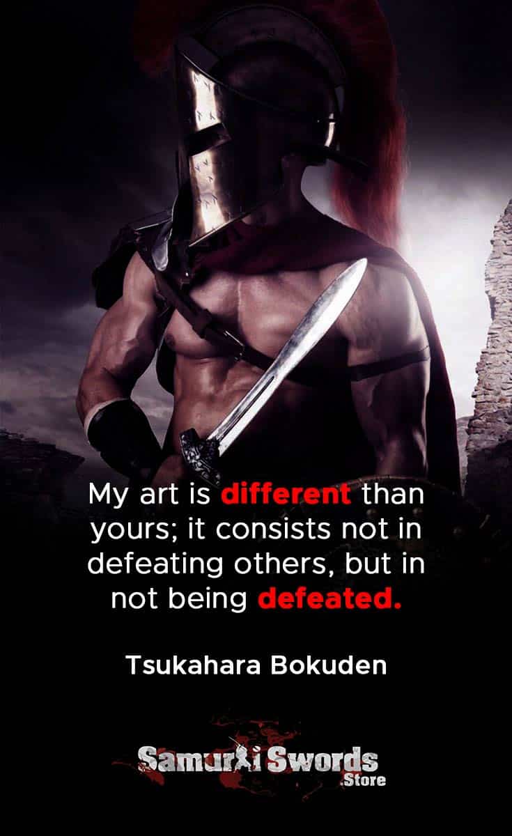 My art is different than yours; it consists not in defeating others