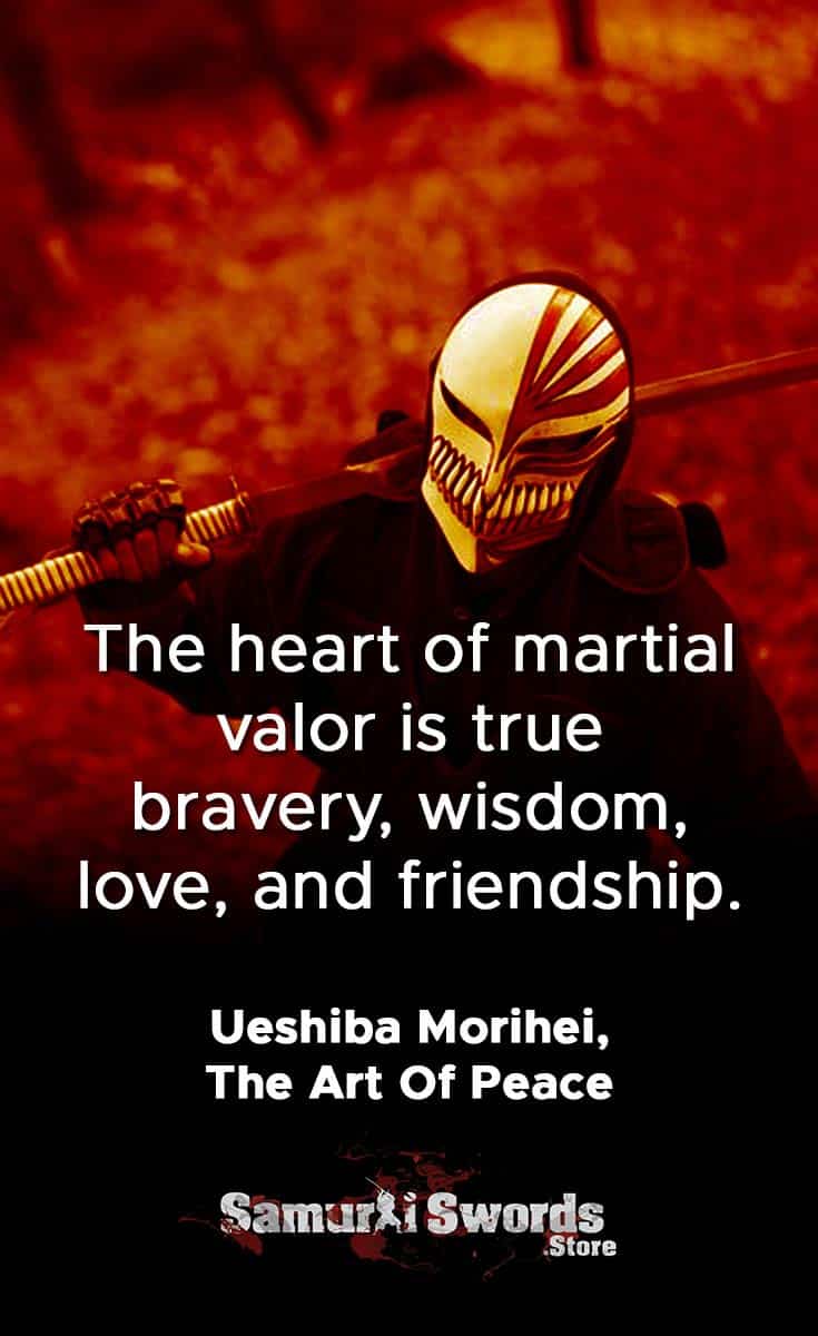 The heart of martial valor is true bravery