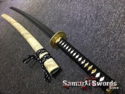 Battle Ready Katana Samurai Sword T10 Clay Tempered Steel with Black and Red Blade (8)