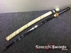 Battle Ready Katana Samurai Sword T10 Clay Tempered Steel with Black and Red Blade (9)