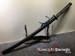 Battle Ready Katana Sword T10 Folded Clay Tempered Steel with Feather Hadori Polish (11)
