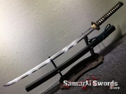 Battle Ready Katana Sword T10 Folded Clay Tempered Steel with Feather Hadori Polish (14)