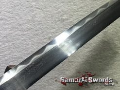Chinese Jian Sword T10 Folded Clay Tempered Steel Ebony Wood Scabbard (3)