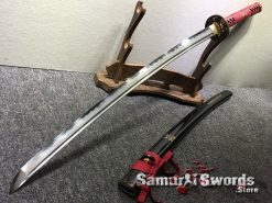 Hand Made Katana Sword T10 Folded Clay Tempered Steel (12)