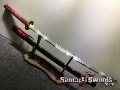 Hand Made Katana Sword T10 Folded Clay Tempered Steel (4)