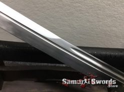 Hand Made Nagamaki 1060 Carbon Steel Black Lacquered Hardwood Saya (9)
