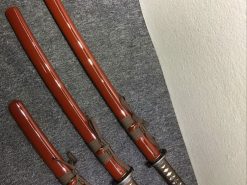 Japanese Sword Set 1060 Carbon Steel Brown Saya (3)