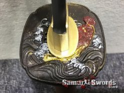 Japanese Sword Set 1060 Carbon Steel Brown Saya (4)