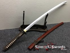 Japanese Sword Set 1060 Carbon Steel Brown Saya (5)
