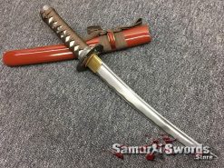 Japanese Sword Set 1060 Carbon Steel Brown Saya (6)