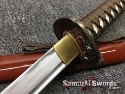 Japanese Sword Set 1060 Carbon Steel Brown Saya (8)