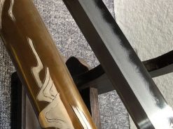 Katana Sword T10 Folded Clay Tempered Steel with Hadori Polish Hand Carved Pelican Saya (2)