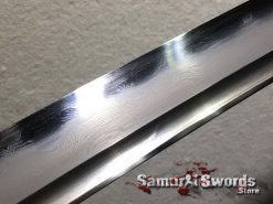 Katana T10 Folded Clay Tempered Steel with Hadori Polish Black Engraved Dragon Saya (12)