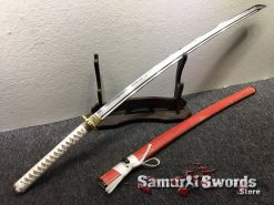 Katana and Wakizashi Sword Set T10 Folded Clay Tempered Steel (14)