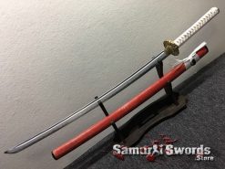 Katana and Wakizashi Sword Set T10 Folded Clay Tempered Steel (7)
