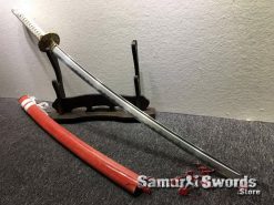 Katana and Wakizashi Sword Set T10 Folded Clay Tempered Steel (8)
