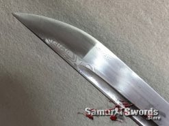 Large Nagamaki Sword 1095 Folded Carbon Steel Rosewood Saya (3)