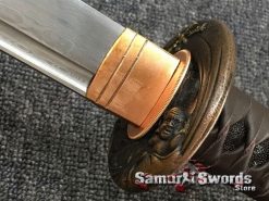 Large Nagamaki Sword 1095 Folded Carbon Steel Rosewood Saya (8)