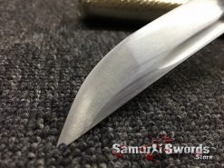 Samurai Katana 1060 Carbon Steel Synthetic Leather Fish Scales Pattern Saya (7)