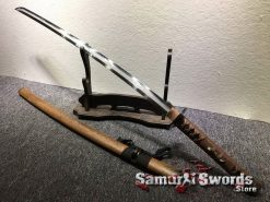 Samurai Katana Sword T10 Folded Clay Tempered Steel with Feather Hadori Polish (1)