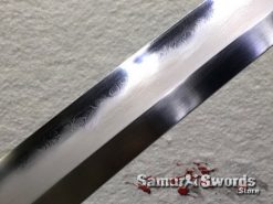 Samurai Katana T10 Folded Clay Tempered Steel with Hadori Polish Rosewood Saya With Buffalo Horn (3)