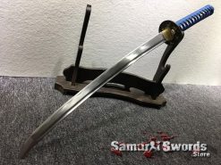 Samurai Sword Set 1060 Carbon Steel Sparkle Matt Black Saya (1)