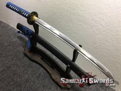 Samurai Sword Set 1060 Carbon Steel Sparkle Matt Black Saya (3)