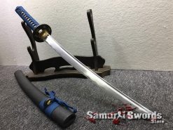 Samurai Sword Set 1060 Carbon Steel Sparkle Matt Black Saya (7)