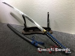 Samurai Sword Set 1060 Carbon Steel Sparkle Matt Black Saya (8)
