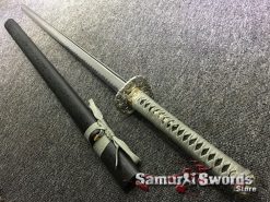 Straight Blade Ninjato T10 Clay Tempered Steel with Hadori Polish (11)