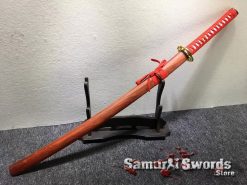 Tactical Katana 9260 Spring Steel Redwood Saya (3)