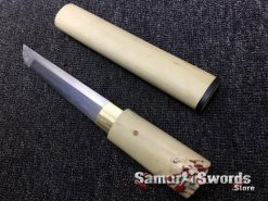 Tanto T10 Folded Clay Tempered Steel White Maple Wood Saya (1)