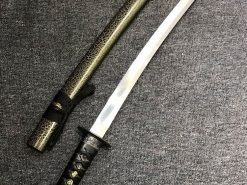 Green 512-Layer Folded Wakizashi Sword 
